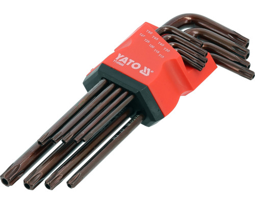 Набор ключей TORX T10-T50 9шт. YATO YT-05680