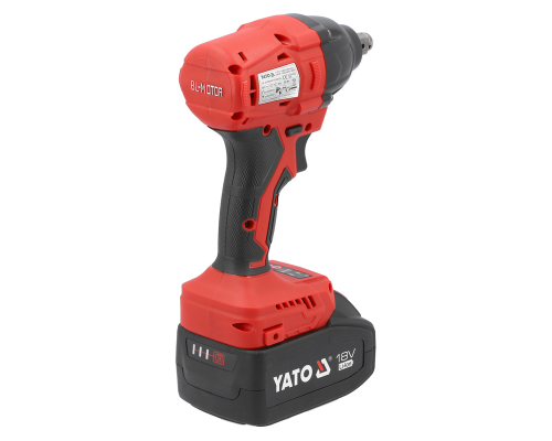 Безщітковий акумуляторний ударний дриль 18В 350Нм з двома акумуляторами та ЗП YATO YT-8277925