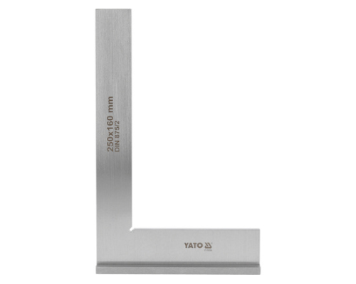 Сталевий розміточний кутник з направляючою планкою 250x160 мм YATO YT-70764