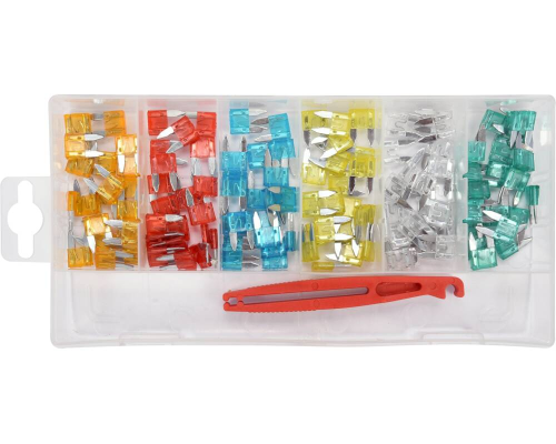 Набір міні запобіжників, 121 шт. YATO YT-83143