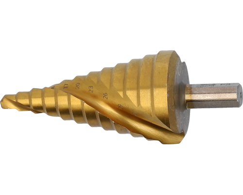 Свердло ступінчасте спіральне 6-38 мм YATO YT-44749