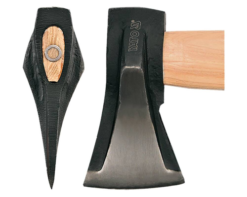 Сокира з клином 2кг ручка HICKOR YATO YT-8012