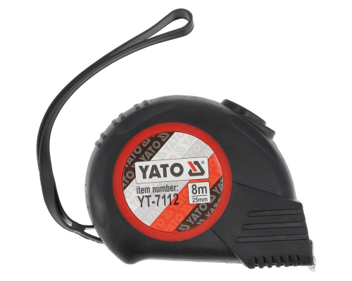 Рулетка сталева 8м х 25мм YATO YT-7112