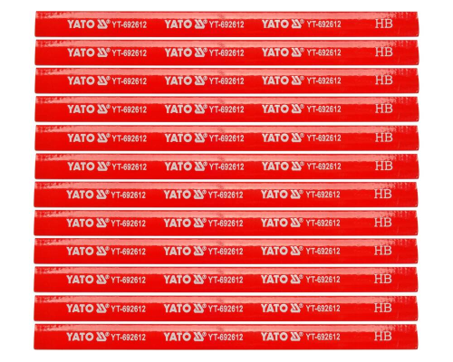 Набір олівців для столяра, 12 шт. YATO YT-692612