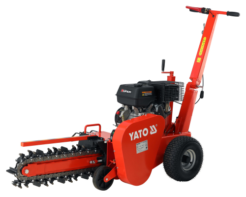 Бензиновий ланцюговий екскаватор максимальна глибина 60 см, ємність 420 см³ YATO YT-86140