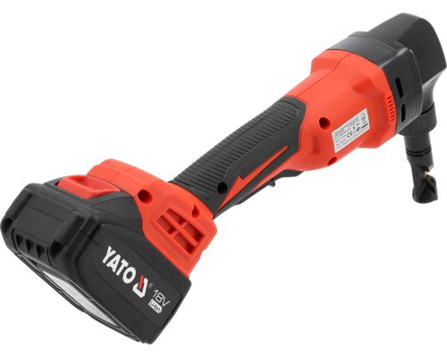 Ножиці для листового металу з акумулятором 18 В 4 А·год і зарядним пристроєм YATO YT-82398