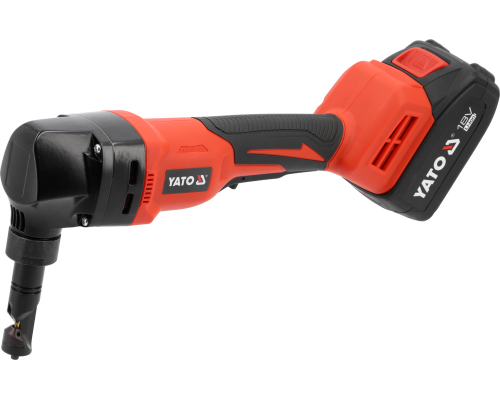 Ножиці для листового металу з акумулятором 18 В 4 А·год і зарядним пристроєм YATO YT-82398