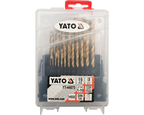 Набір свердел по металу YATO YT-44675