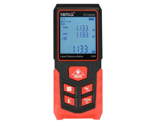 Лазерний далекомір рулетка до 50 м YATO YT-731251