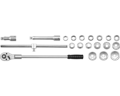 Набір з торцевих головок великого розміру 3/4" до 50мм YATO YT-1335