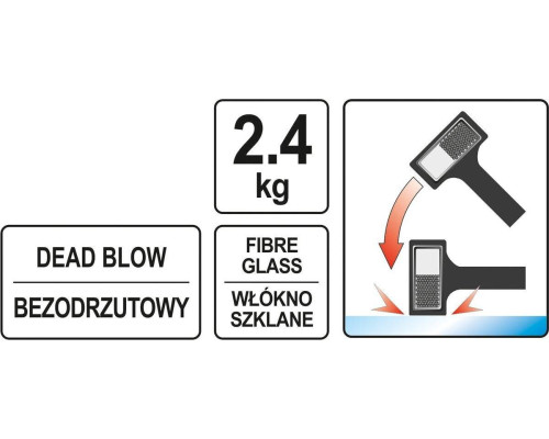 Молоток рихтувальний YATO YT-46270