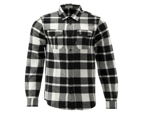 Фланелева сорочка, біло-чорна, YATO YT-78814 розмір L