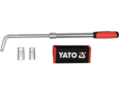 Розсувний автомобільний колісний ключ с насадками YATO YT-08040