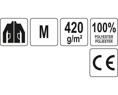 Куртка з щільного флісу сіра YATO YT-79521 розмір М