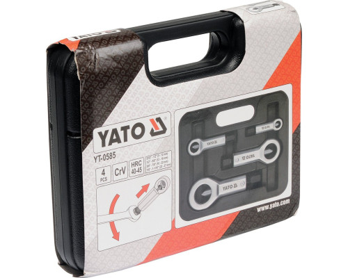 Набір гайколомів 4 предмета (9-27 мм) YATO YT-0585