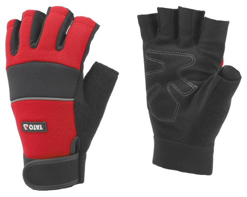 Безпалі захисні спортивні рукавички велосипедиста, р.11 YATO YT-746621