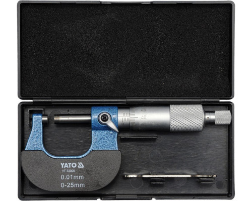 Мікрометр 0-25 мм YATO YT-72300