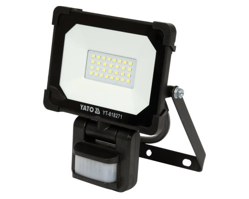 SMD Світлодіодний прожектор з датчиком руху 20Вт 1900лм YATO YT-818271