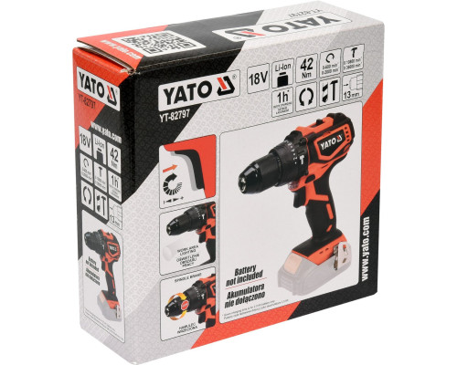 Дриль-шуруповерт акумуляторний YATO YT-82797