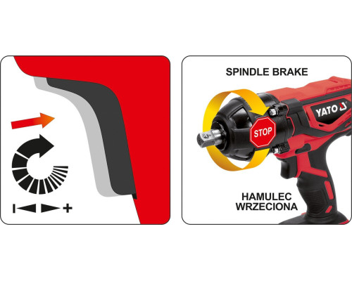 Гайковерт ударний акумуляторний YATO YT-82805