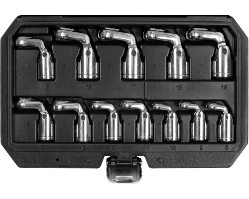 Набір гайкових ключів з відкритим шарніром 12 шт YATO YT-38550