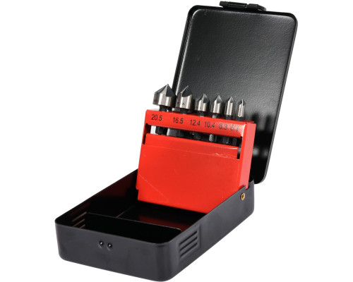 Набір зенковок конічних по металу HEX-1/4" 6 шт YATO YT-44729