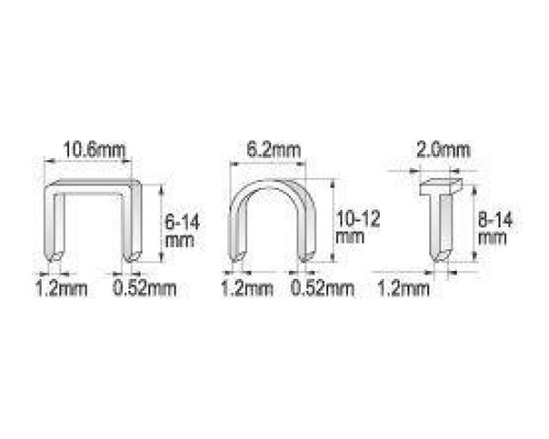Степлер з регулятором сили для скоб і цвяхів YATO YT-7000