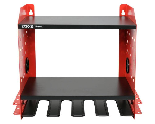 Металева полиця для електроінструментів 4 розеток YATO YT-09092