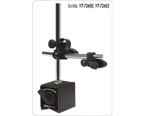 Магнітна підставка приладу вимірювання биття YATO YT-72460