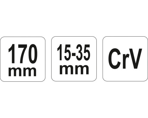 Ключ гайковий односторонній 15-35 мм YATO YT-01670