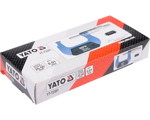 Мікрометр 25-50 мм YATO YT-72301