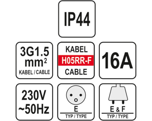 Подовжувач 40 м YATO YT-81024