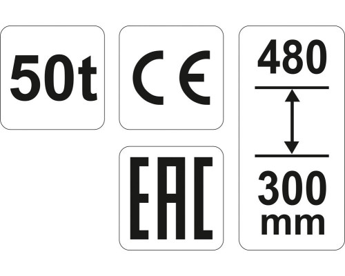 Пляшковий домкрат 50 тонн YATO YT-17009