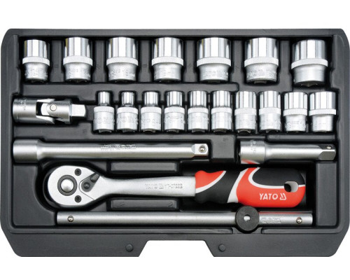 Набір торцевих головок 22 ел. YATO YT-38561