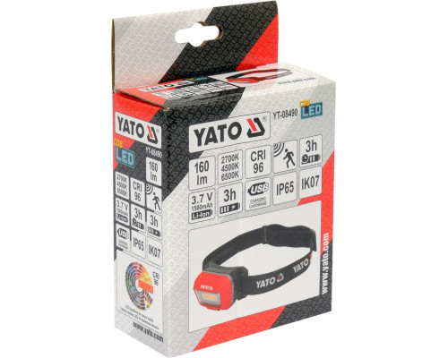 Налобний ліхтар для підбору кольору YATO YT-08490