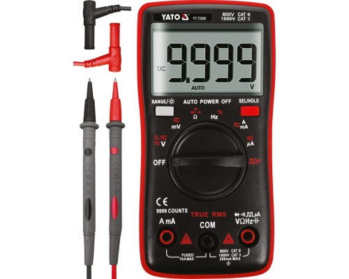 Цифровий мультиметр з РК-дисплеєм YATO YT-73089