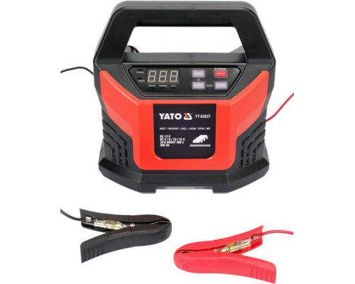 Електронний зарядний пристрій 12В/2А, 6А, 10А, 15А YATO YT-83037