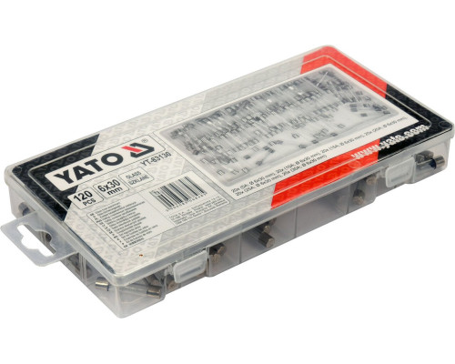 Набір скляних запобіжників 120 шт YATO YT-83130