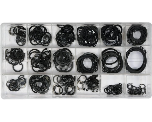 Комплект зовнішніх та внутрішніх стопорних кілець 225 шт YATO YT-06882