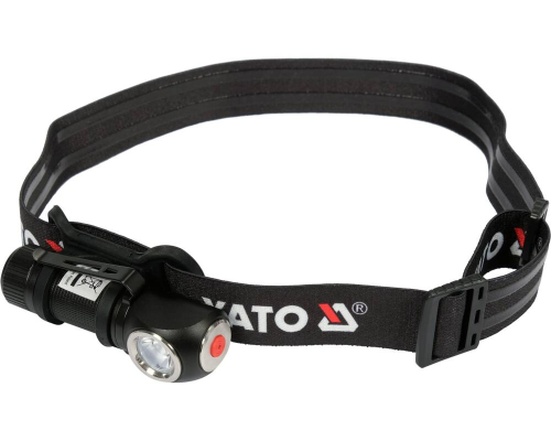 Налобний ліхтар акумуляторний 2в1 350Лм YATO YT-08597