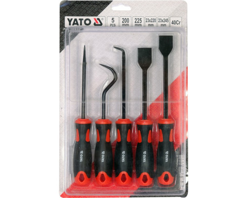 Набір гачків і скребків з ручкою 5 шт YATO YT-08422