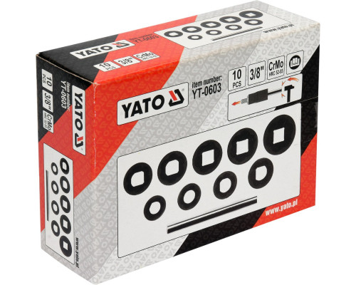 Екстрактори для вивертання зламаних гвинтів YATO YT-0603