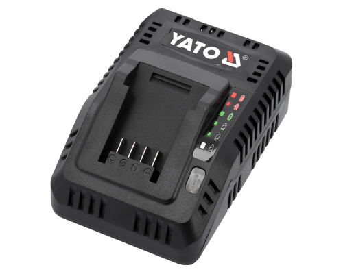 Інтелектуальний зарядний пристрій 18В (2,4-4,5А) із системою охолодження YATO YT-828500