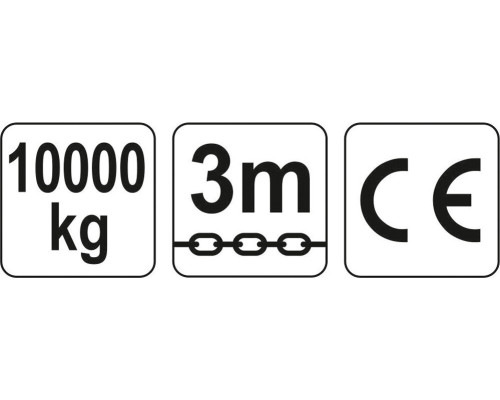 Ручна ланцюгова таль до 10 тонн YATO YT-58957
