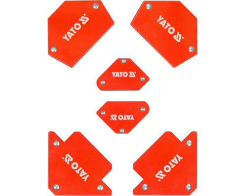 Набір зварювальних магнітних кутів 6 шт YATO YT-08679