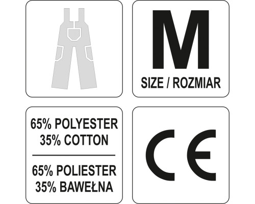 Робочий напівкомбінезон YATO YT-80291 розмір M