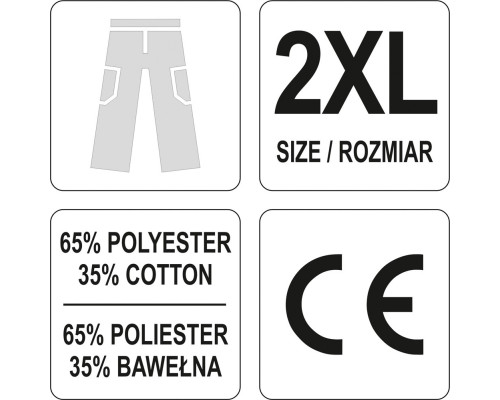 Робочі штани DAN YATO YT-80289 розмір XXL