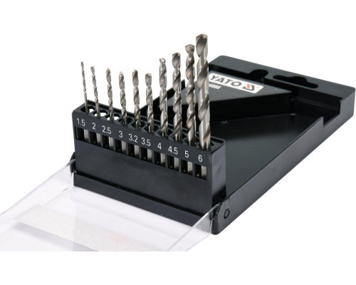 Набір свердел по металу HSS 1,5-6,0 мм YATO YT-44888