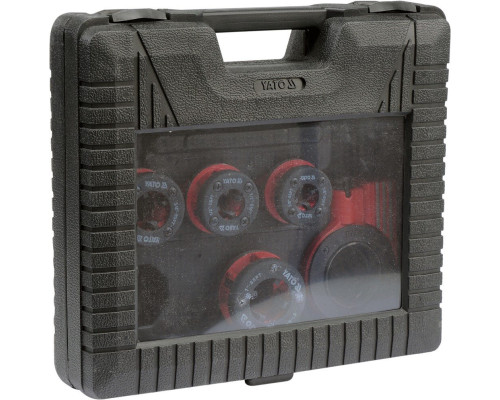 Набір плашок трубних клупів для нарізки різьблення YATO YT-29001