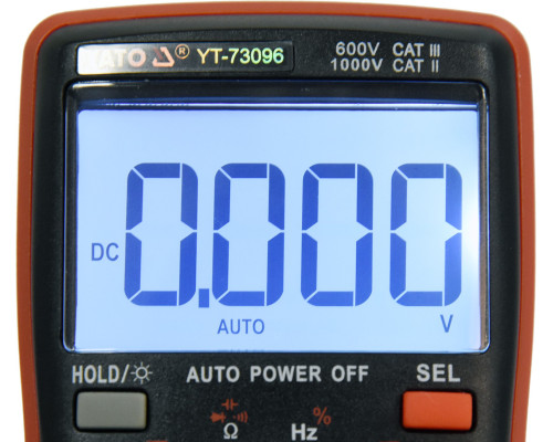 Цифровий мультиметр з РК-дисплеєм YATO YT-73096